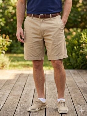 Polo Ralph Lauren Men's Khaki Chino Shorts Size 36 Cotton Classic Casual